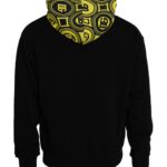 - Black Logo Cotton Hooded Sweatshirt Sweater