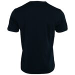 - Dark Blue Cotton Round Neck Short Sleeves T-shirt