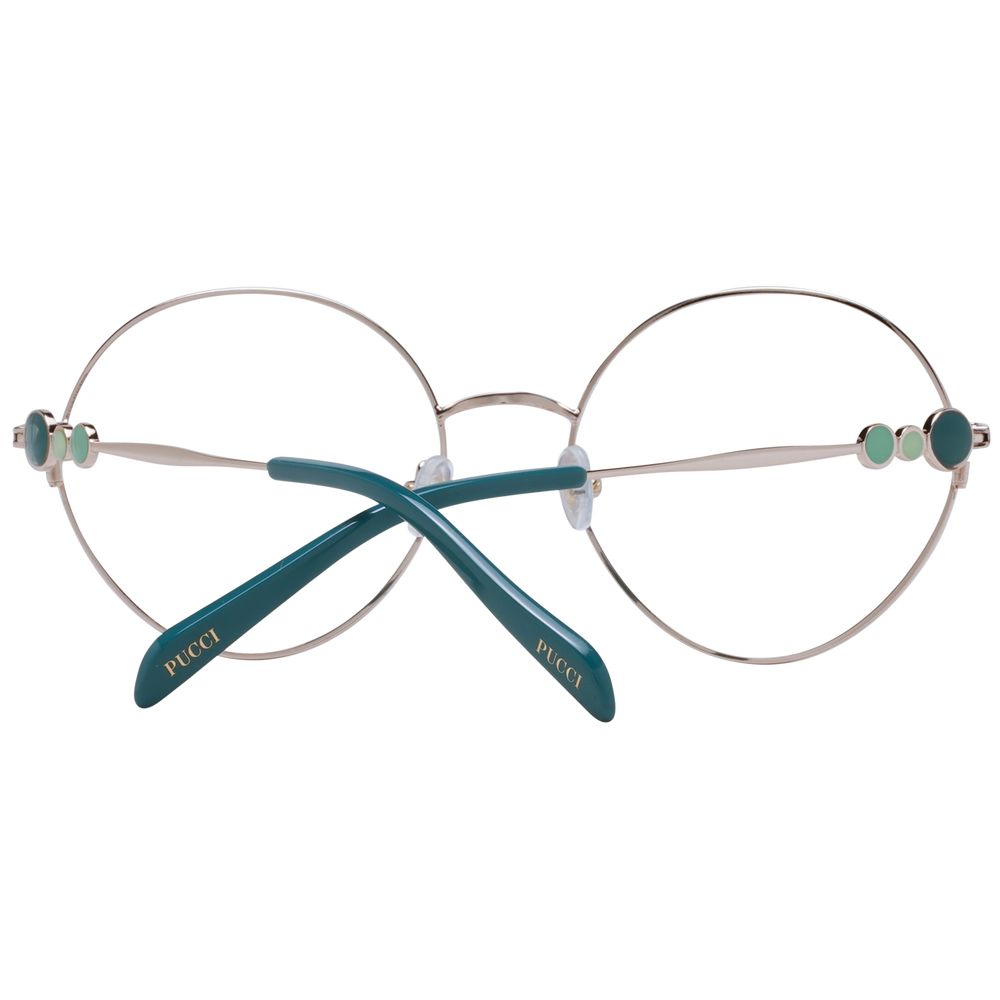 Emilio Pucci Women's Optical Glasses – Rose Gold Round Frame