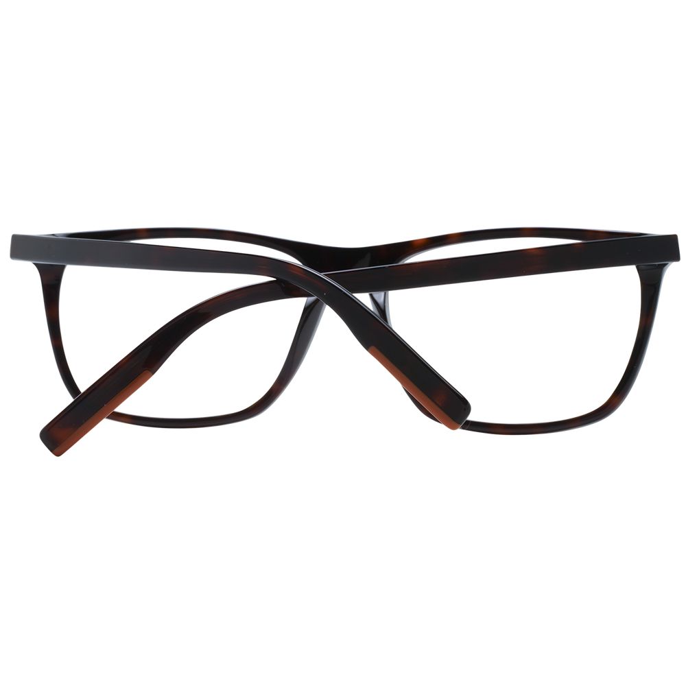 Ermenegildo Zegna Men’s Optical Glasses – Brown Rectangle Frame, 58mm