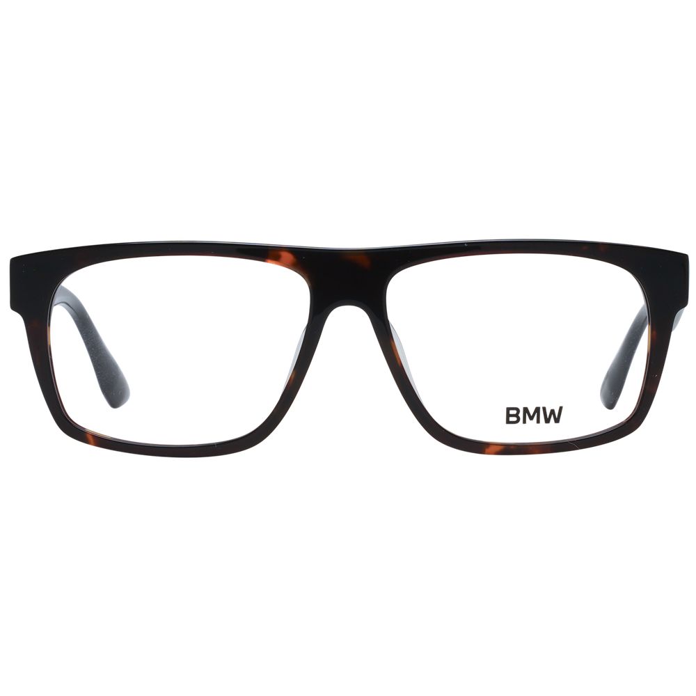 BMW Brown Men’s Optical Frames – Rectangle Full-Rim, 55mm