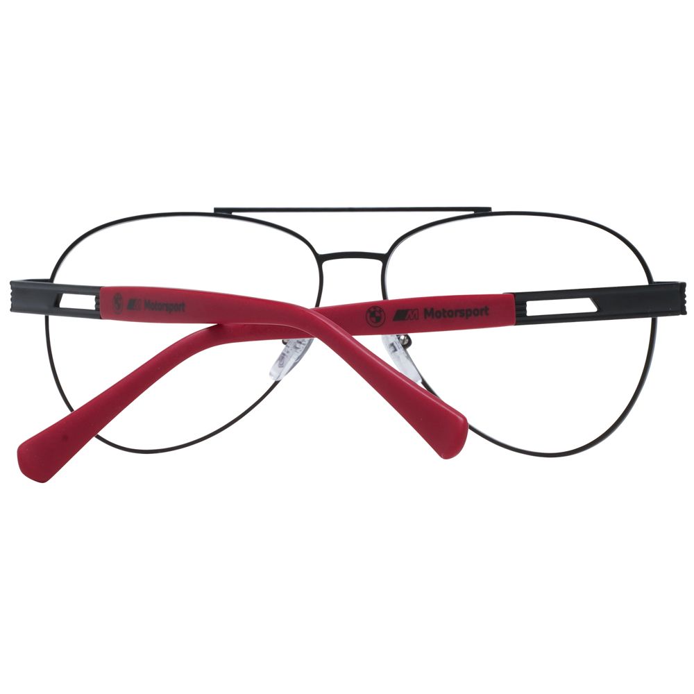 BMW Motorsport Men's Optical Frames – Black Full-Rim, 57mm