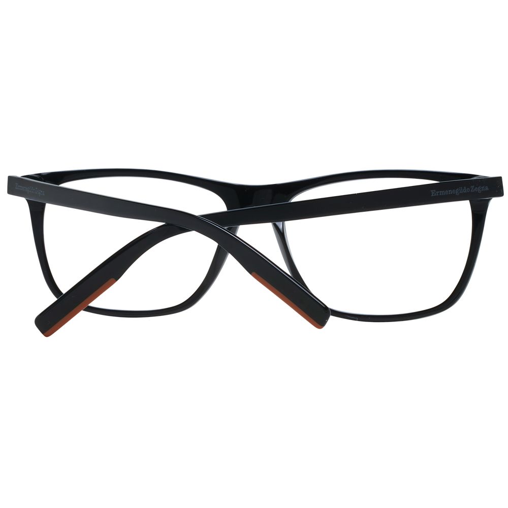 Ermenegildo Zegna Men's Optical Glasses – Black Rectangle Frame, 58mm