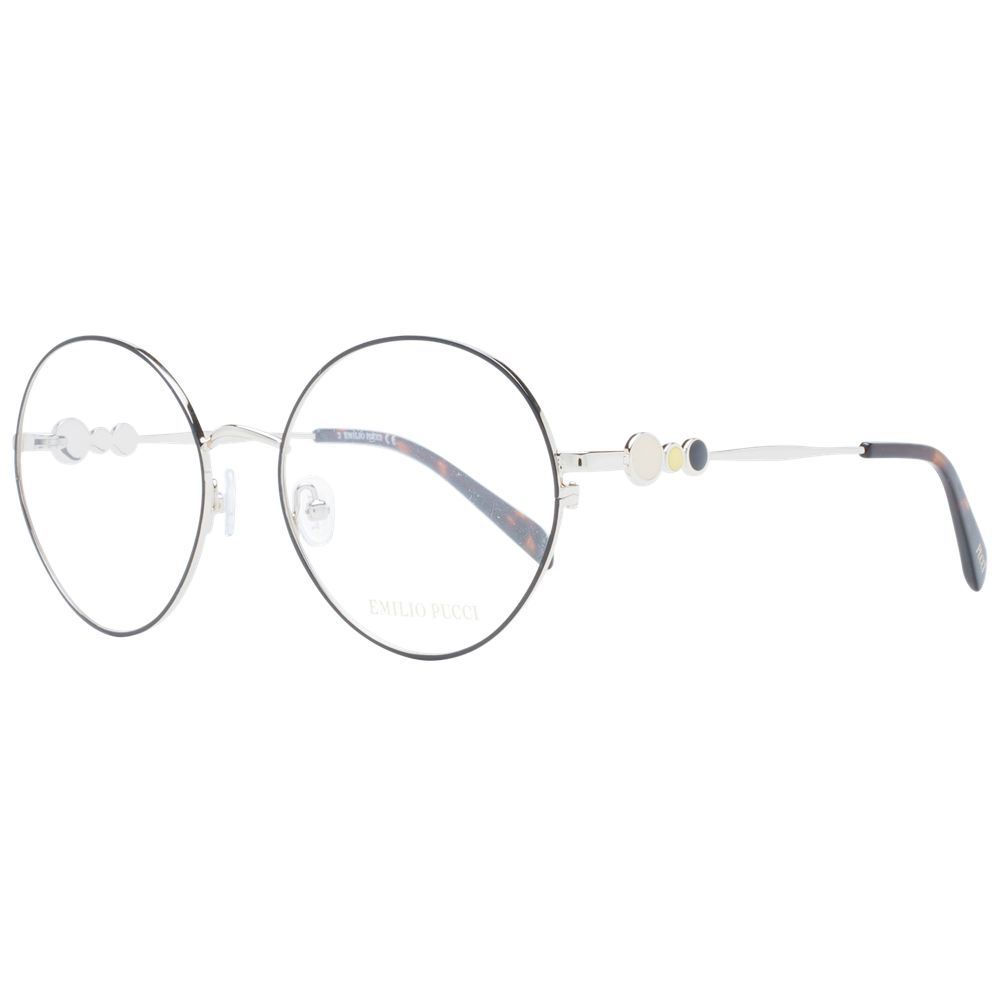 Emilio Pucci Women’s Optical Frames – Black Round Design