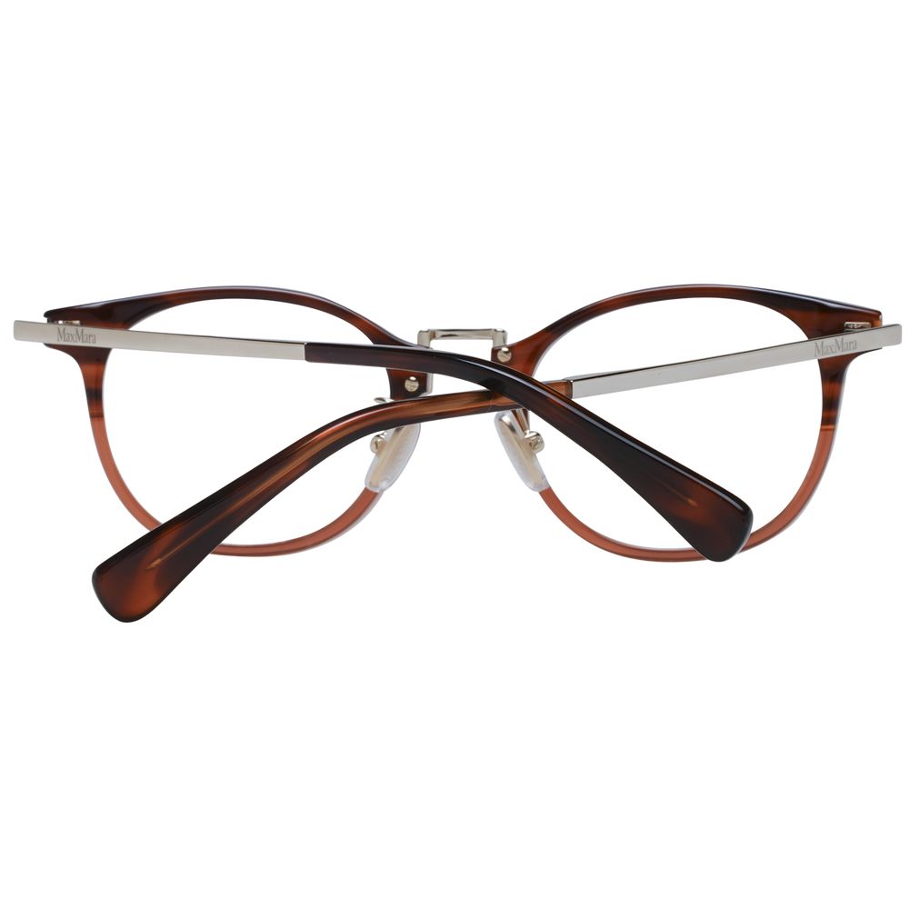 Max Mara Women’s Optical Frames – Brown Round Design, 48mm