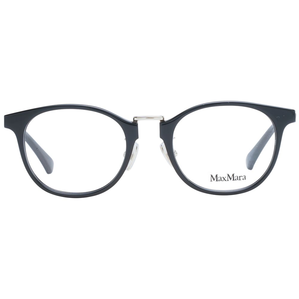 Max Mara Women’s Optical Frames – Black Round Style, 48mm