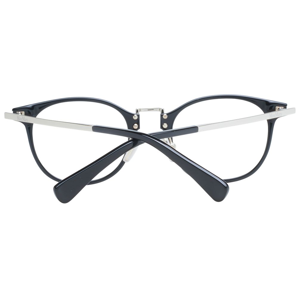 Max Mara Women’s Optical Frames – Black Round Style, 48mm