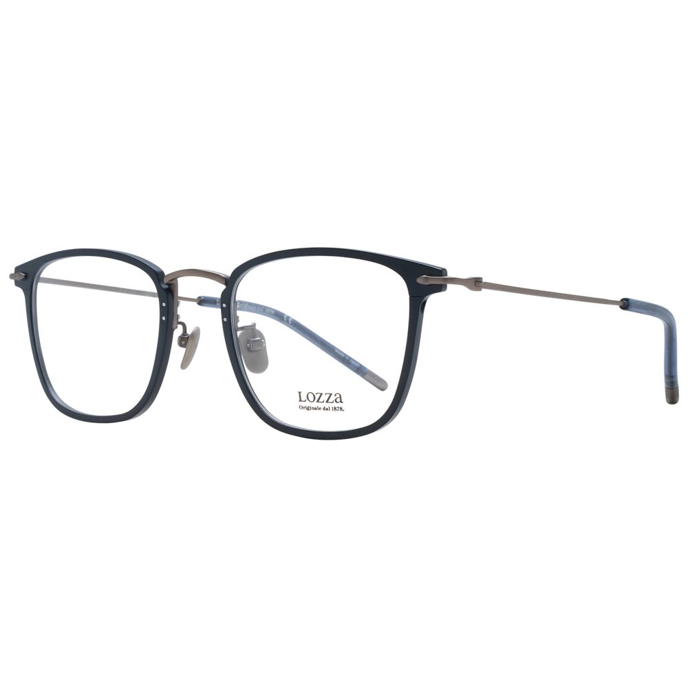 Lozza Gray Men’s Optical Frames – Square Full-Rim Design