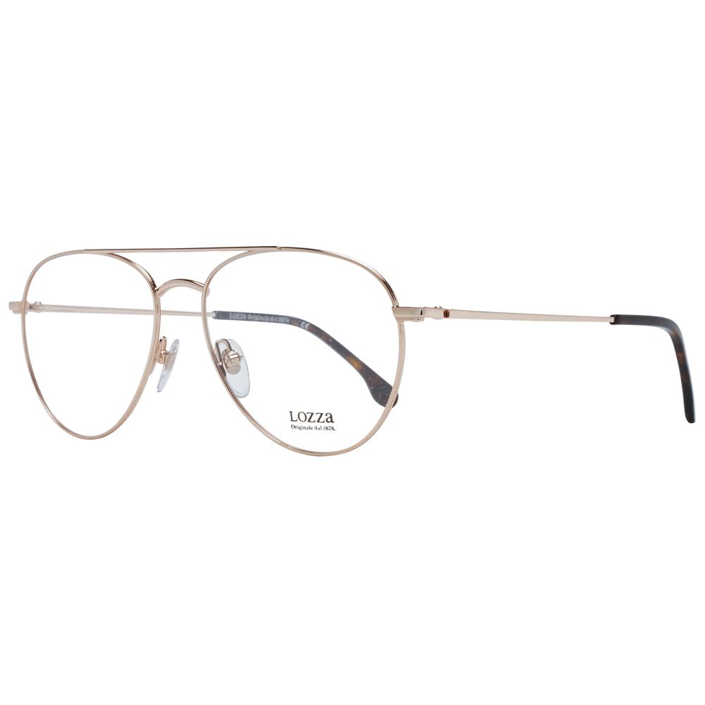 Lozza Gold Unisex Optical Frames – Full-Rim Aviator Style