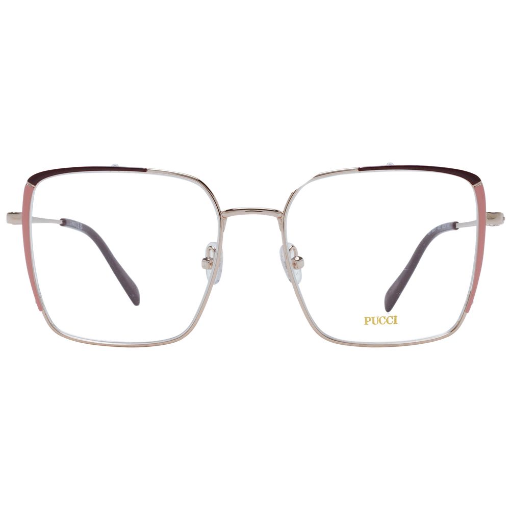 Emilio Pucci Women’s Optical Frames – Silver Square Design