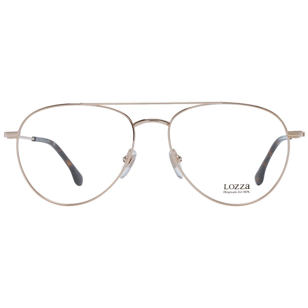 Lozza Gold Unisex Optical Frames – Full-Rim Aviator Style