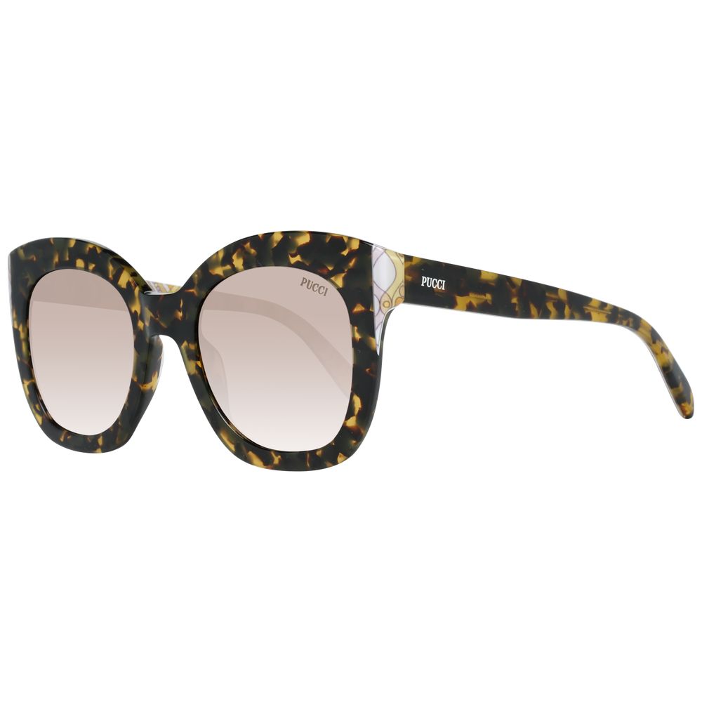 Emilio Pucci Women's Multicolor Square Sunglasses – Beige Gradient Lenses, 51mm