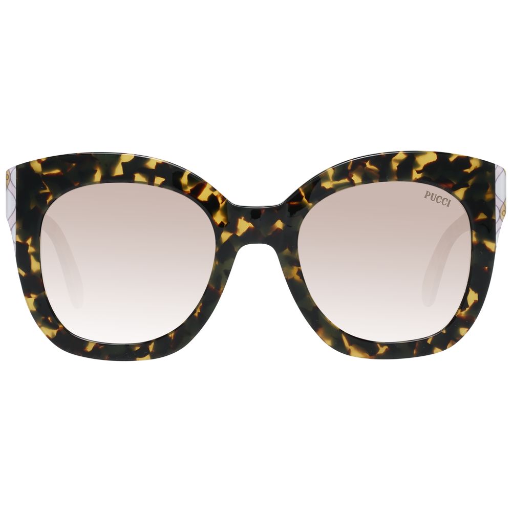 Emilio Pucci Women's Multicolor Square Sunglasses – Beige Gradient Lenses, 51mm