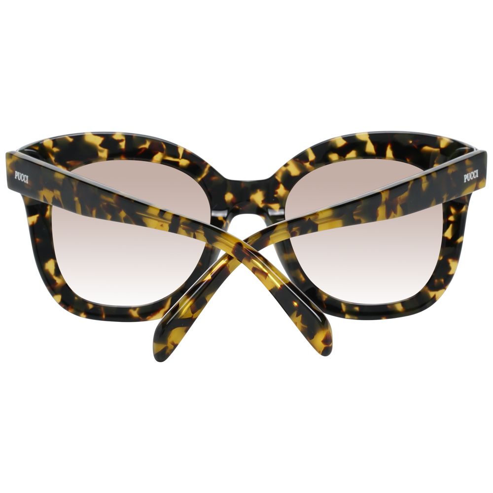 Emilio Pucci Women's Multicolor Square Sunglasses – Beige Gradient Lenses, 51mm
