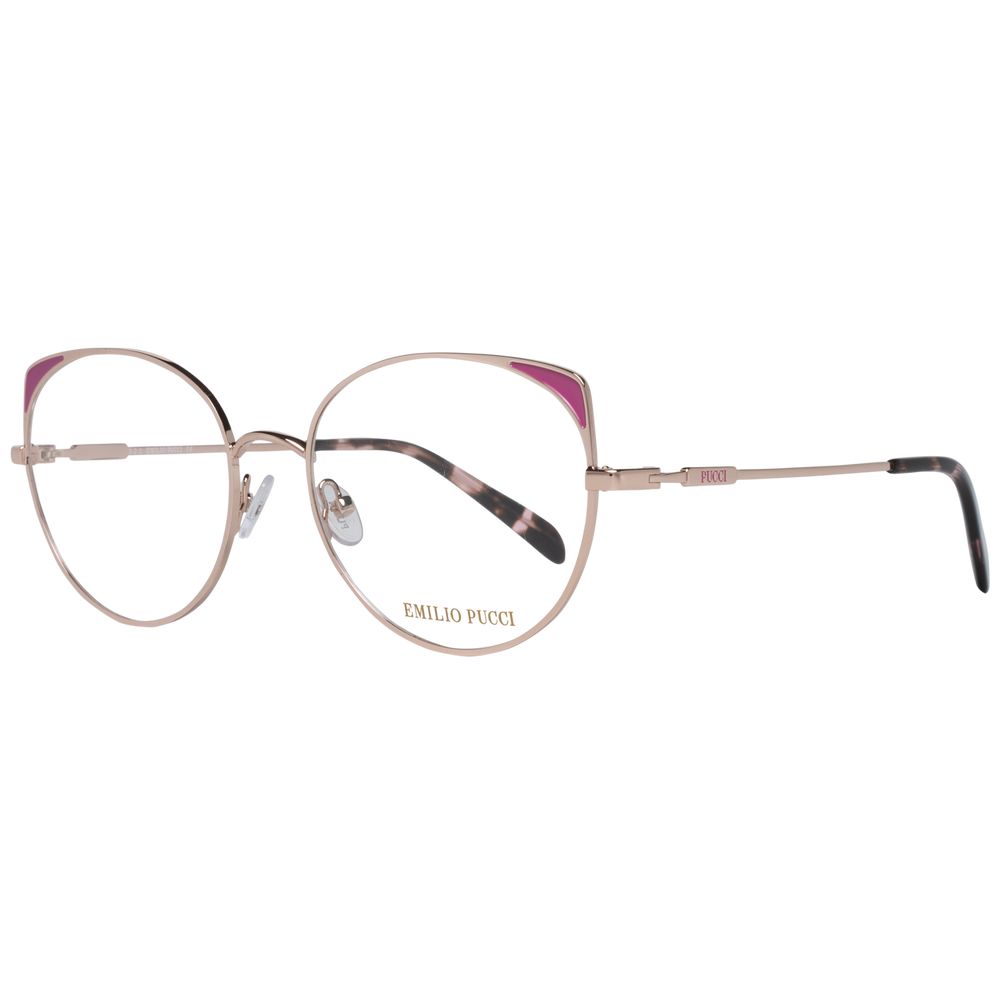 Emilio Pucci Rose Gold Women's Optical Frames – Stylish Full-Rim Design