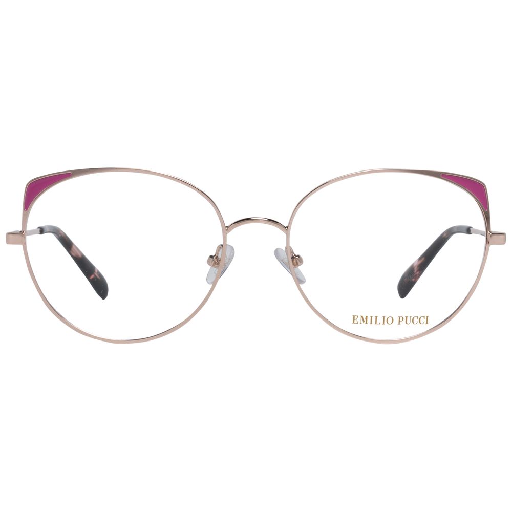 Emilio Pucci Rose Gold Women's Optical Frames – Stylish Full-Rim Design