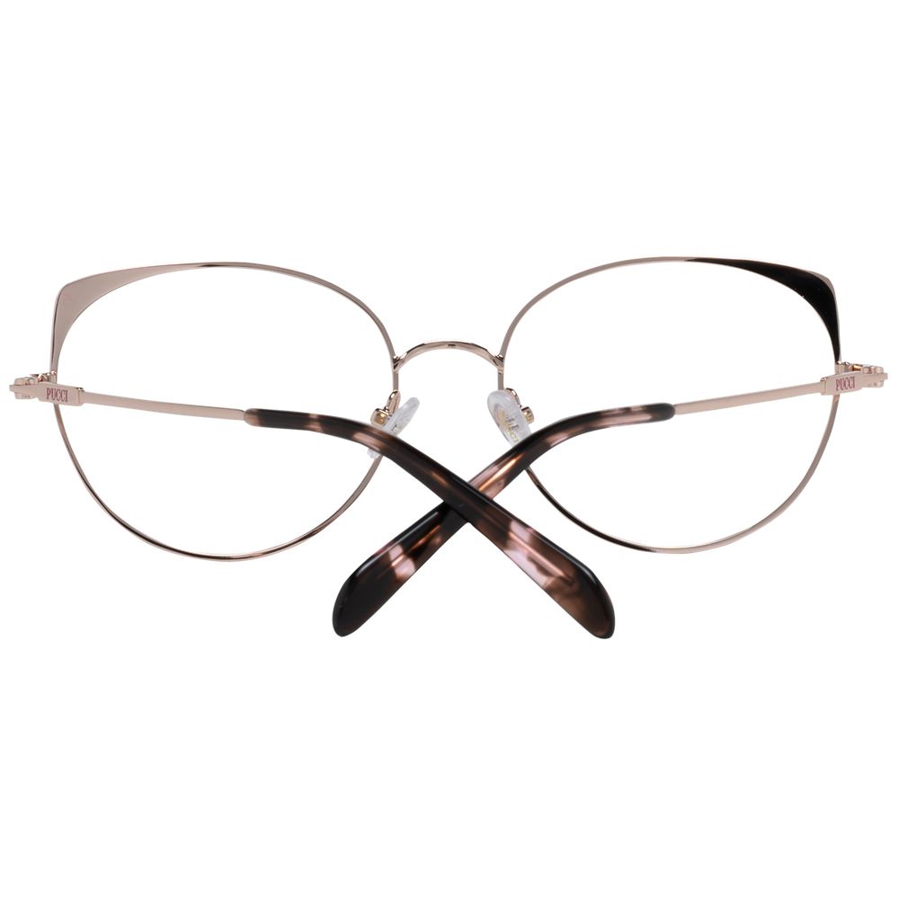 Emilio Pucci Rose Gold Women's Optical Frames – Stylish Full-Rim Design