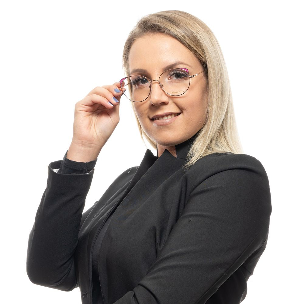 Emilio Pucci Rose Gold Women's Optical Frames – Stylish Full-Rim Design