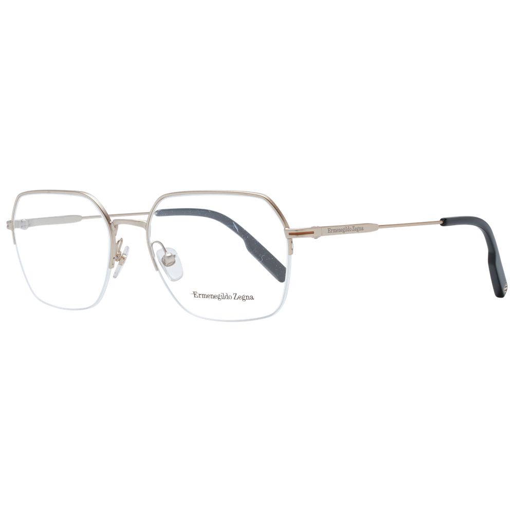 Ermenegildo Zegna Men's Silver Optical Glasses – Half-Rim, 55mm