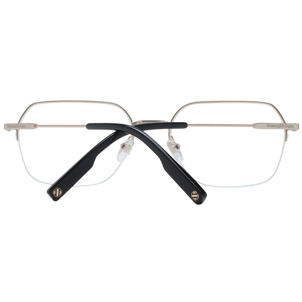 Ermenegildo Zegna Men's Silver Optical Glasses – Half-Rim, 55mm