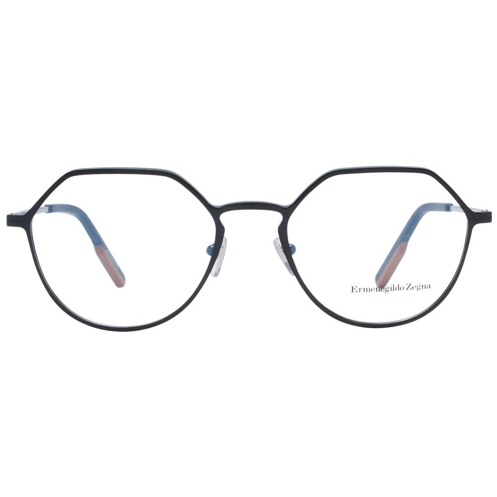 Ermenegildo Zegna Men’s Optical Glasses – Black Full-Rim Frame, 53mm