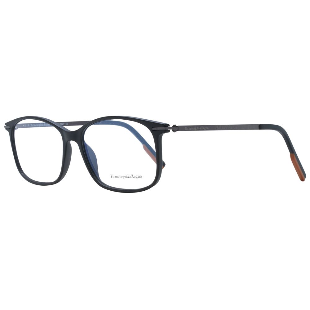 Ermenegildo Zegna Men's Black Optical Frames – Full-Rim, 58mm