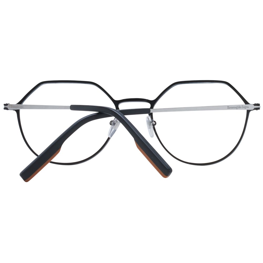 Ermenegildo Zegna Men’s Optical Glasses – Black Full-Rim Frame, 53mm