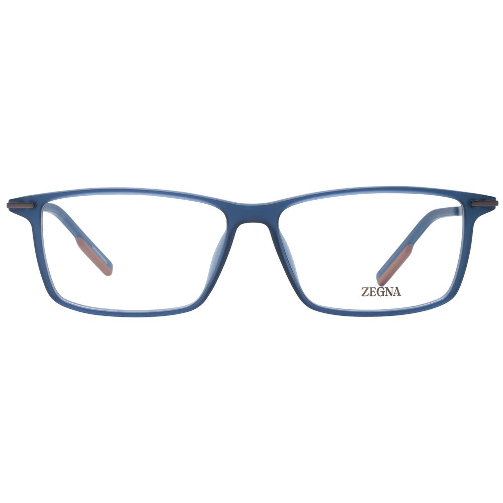 Ermenegildo Zegna Men’s Optical Frames – Blue Rectangle, 58mm