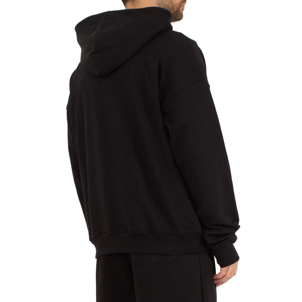 Comme Des Fuckdown Black Cotton Zip-Up Hoodie