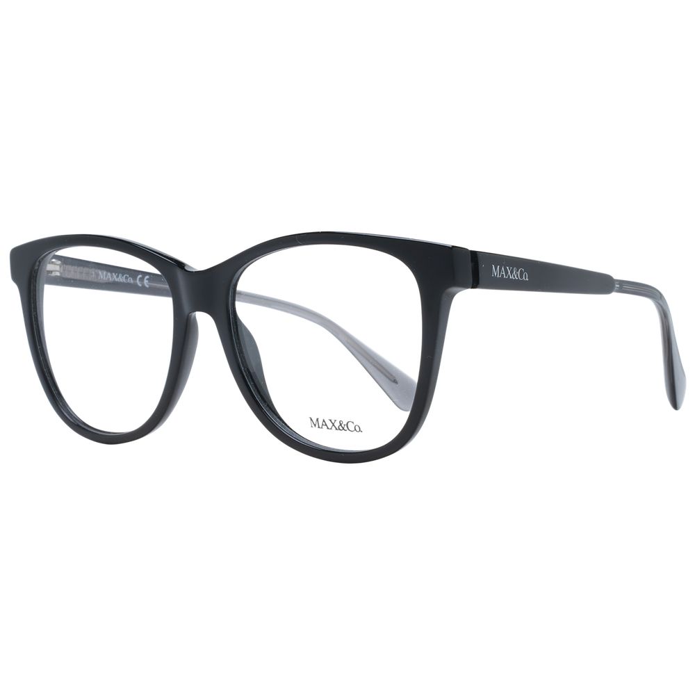 Max & Co Women's Optical Frames – Black Round Full-Rim, 54mm