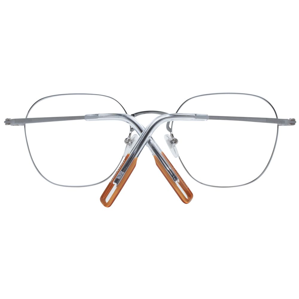 Ermenegildo Zegna Men’s Optical Frames – Gunmetal Round, 50mm