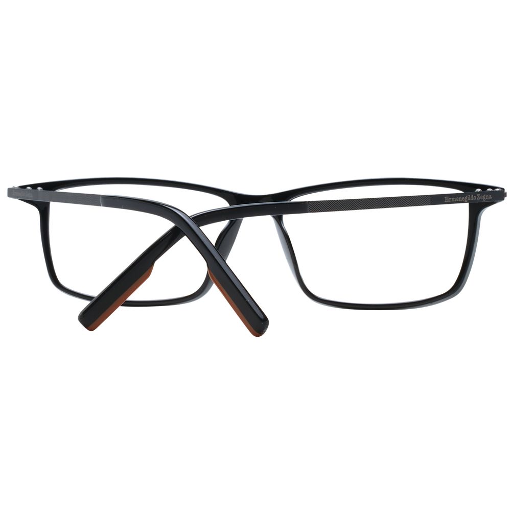 Ermenegildo Zegna Men's Optical Glasses – Black Full-Rim Frame, 58mm
