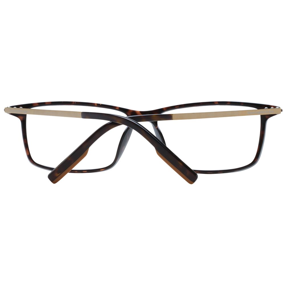 Ermenegildo Zegna Men's Optical Frames – Brown Rectangle Design