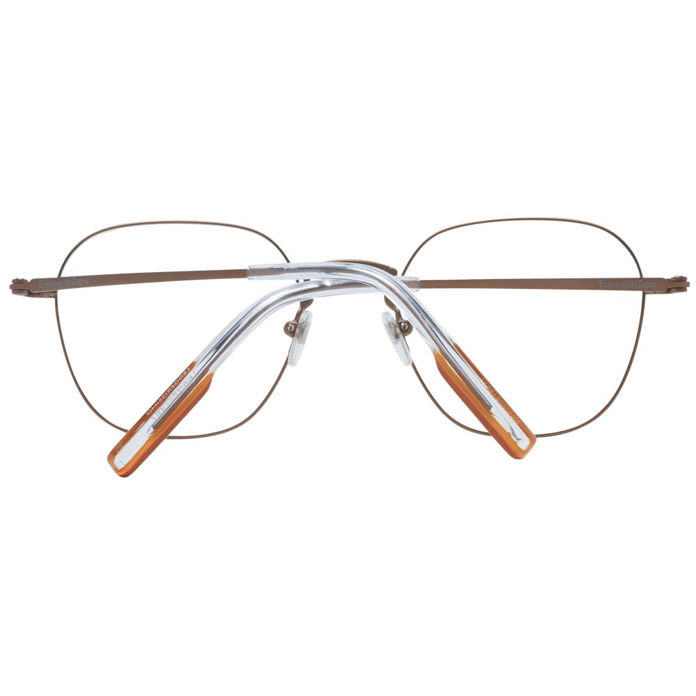 Ermenegildo Zegna Bronze Men's Optical Frames – Round Full-Rim