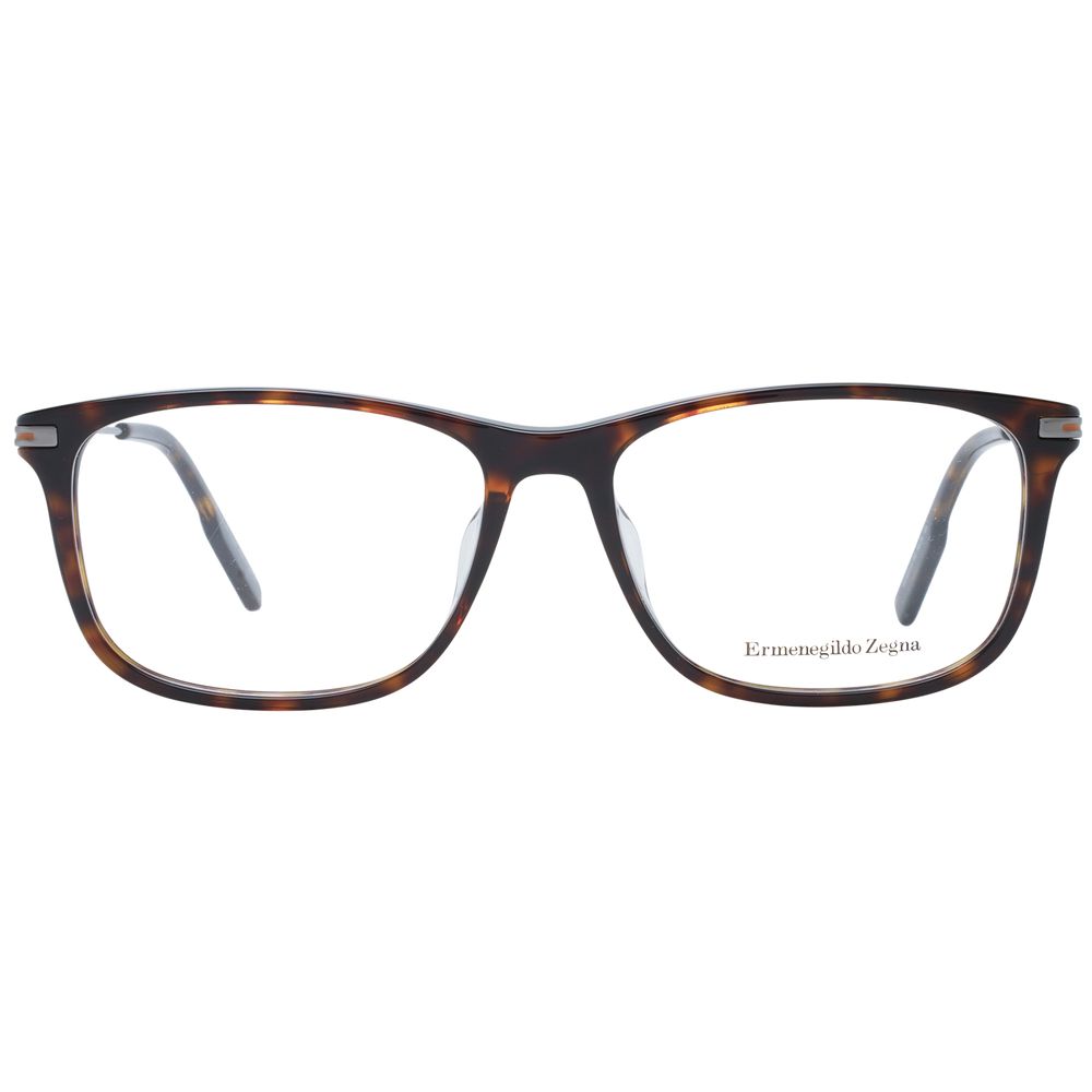 Ermenegildo Zegna Men's Optical Frames – Brown Full-Rim, 56mm