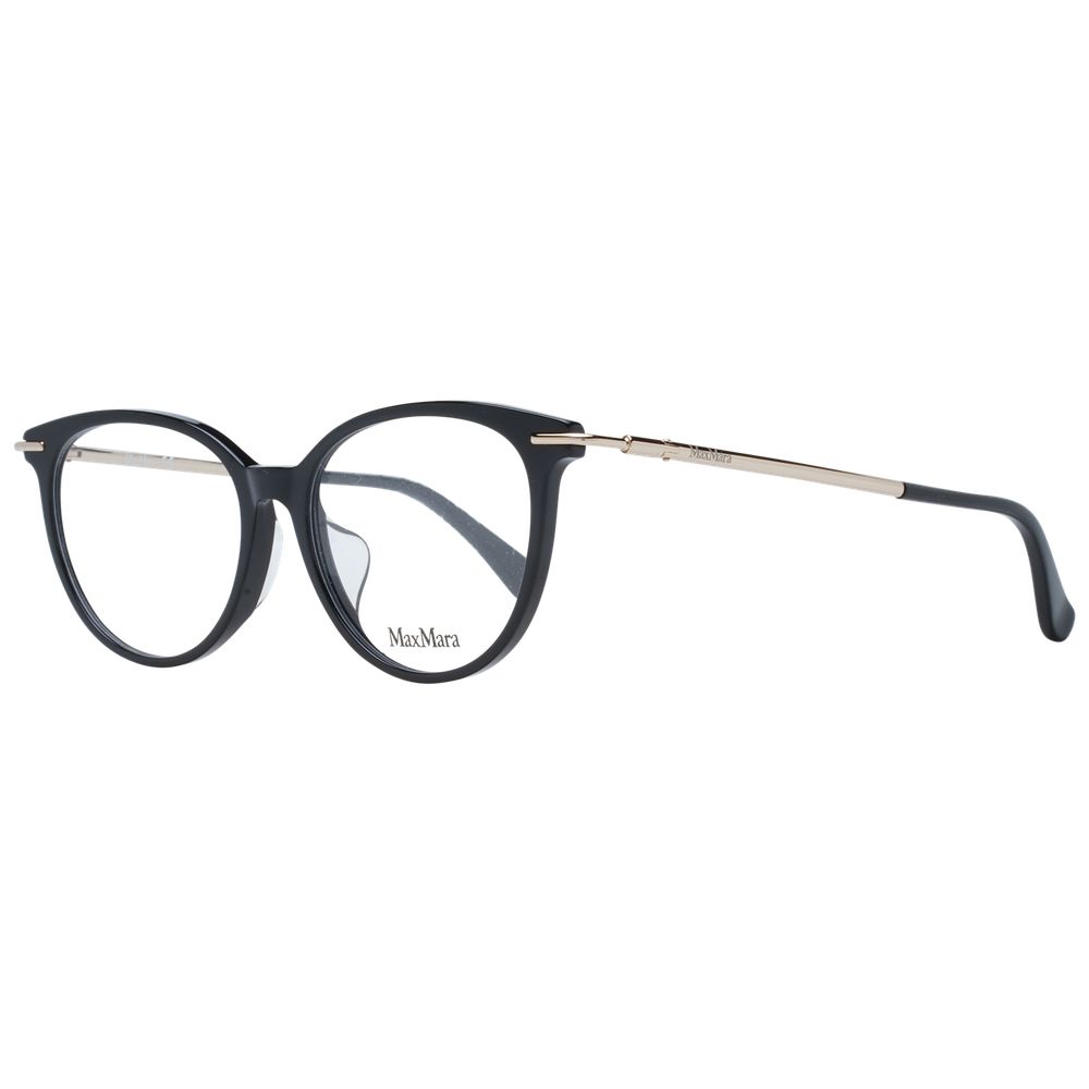Max Mara Women’s Optical Glasses – Black Round Frame, 53mm
