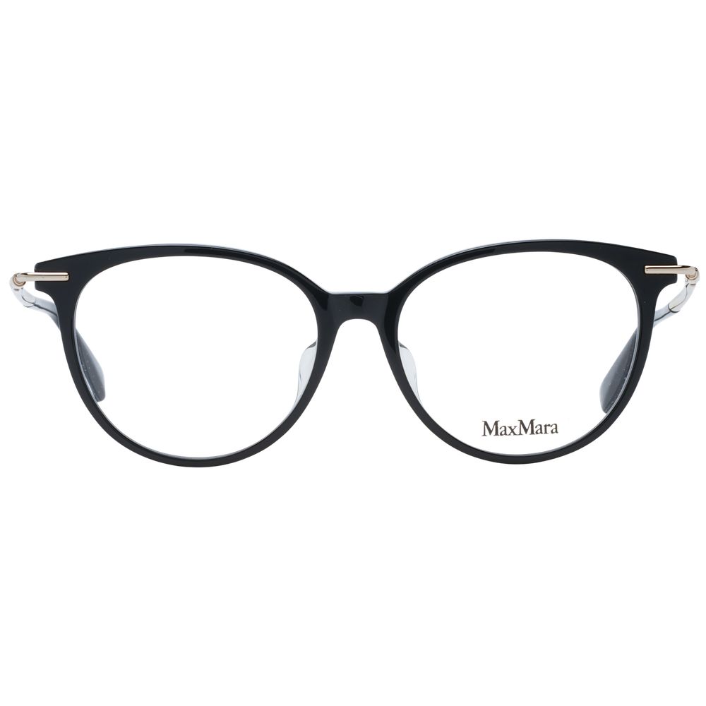 Max Mara Women’s Optical Glasses – Black Round Frame, 53mm