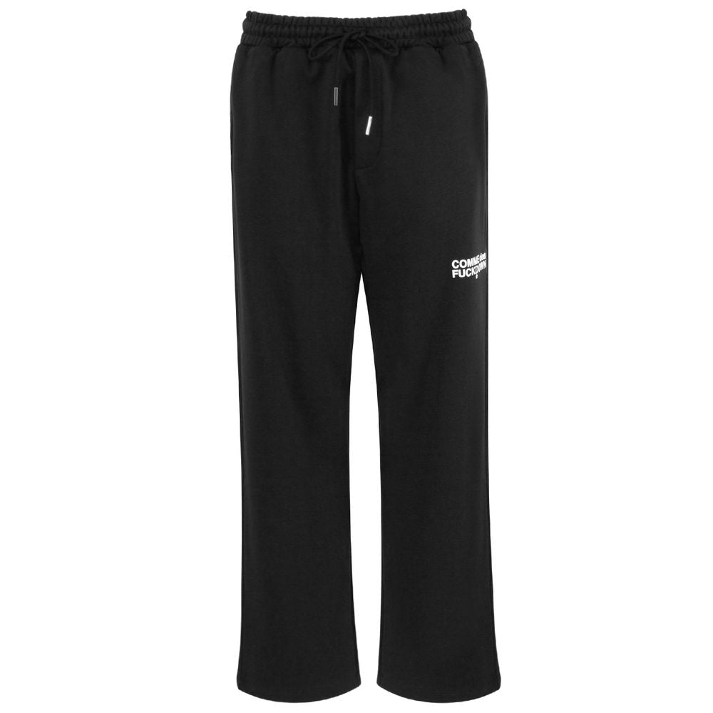 Comme Des Fuckdown Black Cotton Sweatpants