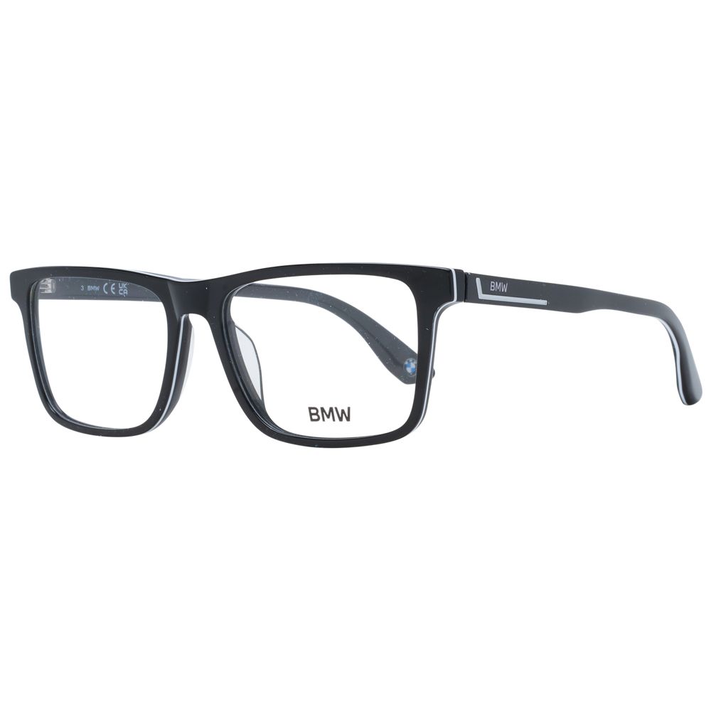 BMW Black Men's Optical Frames – Rectangle Full-Rim, 55mm