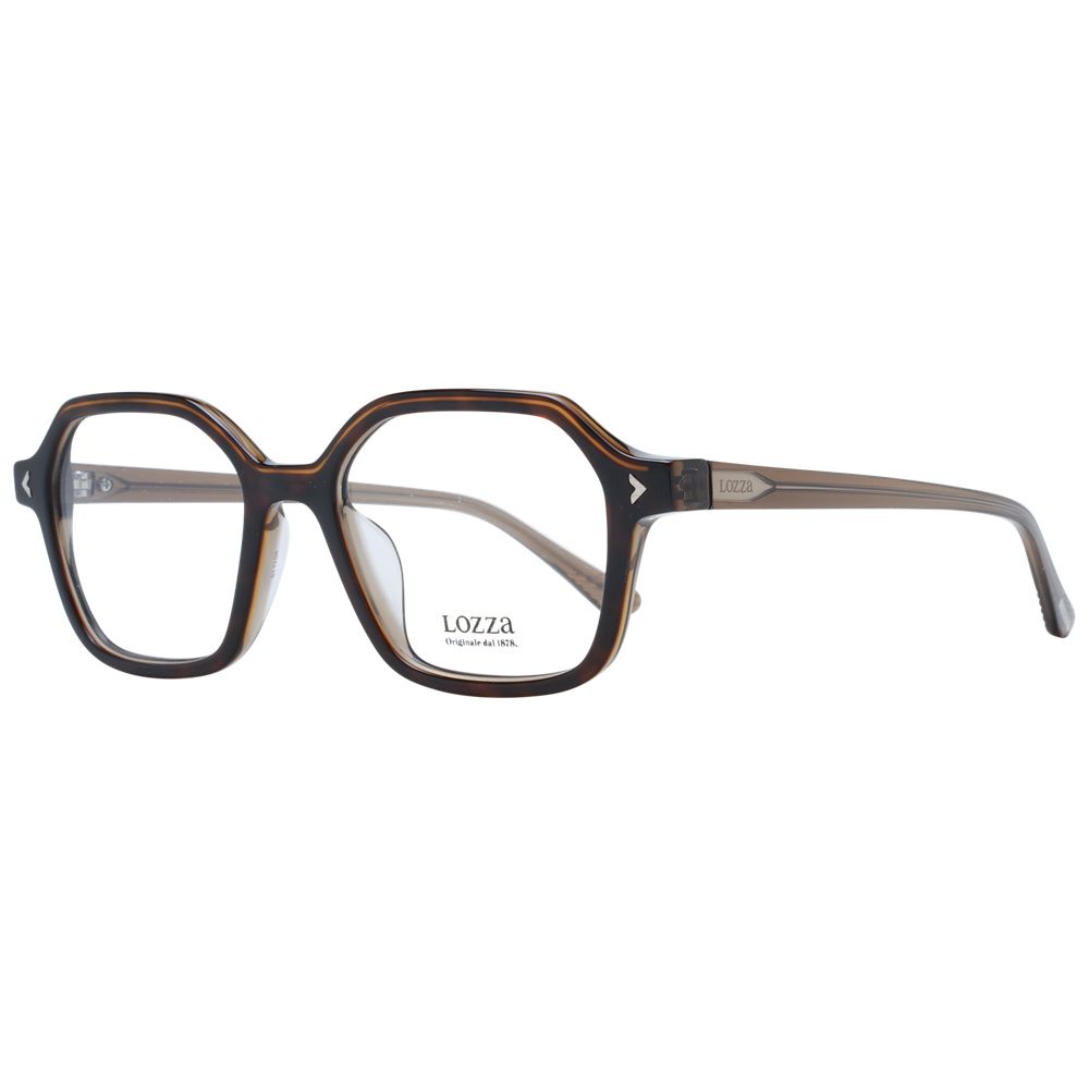 Lozza Brown Unisex Optical Frames – Rectangle Full-Rim, 50mm
