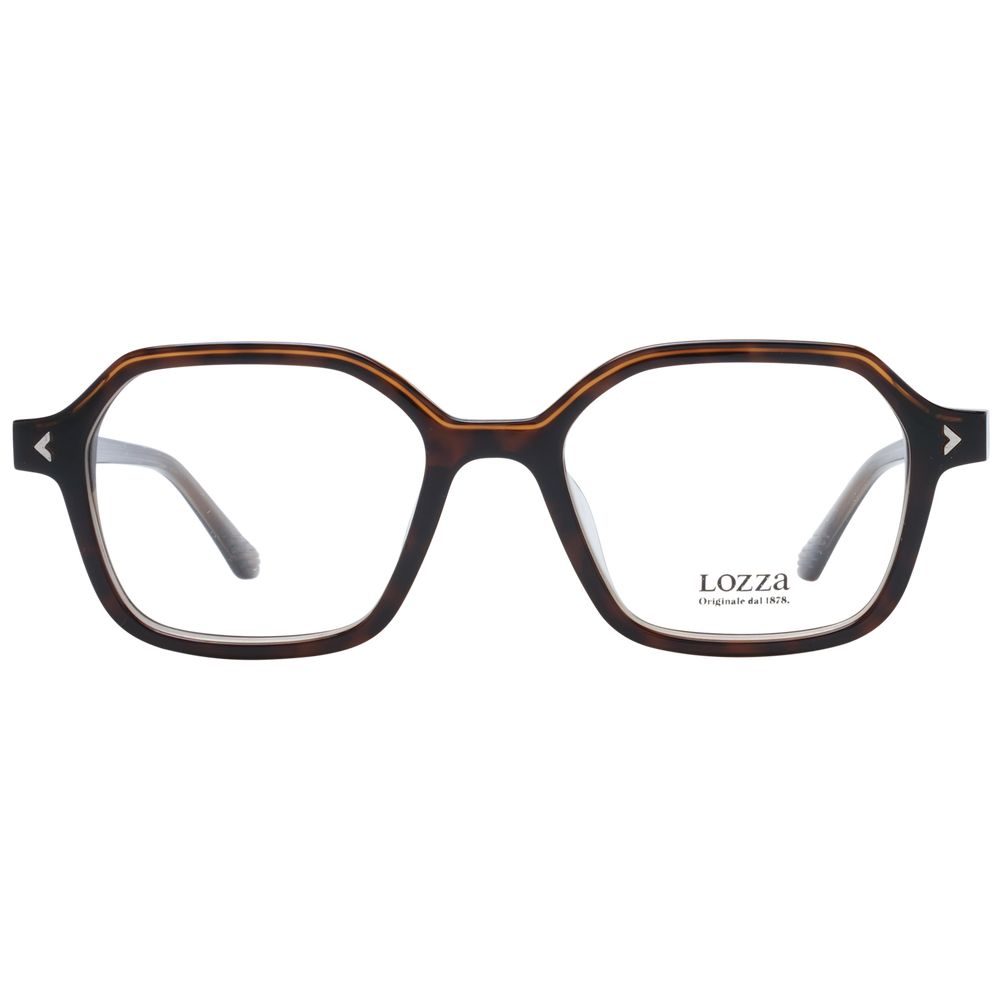 Lozza Brown Unisex Optical Frames – Rectangle Full-Rim, 50mm