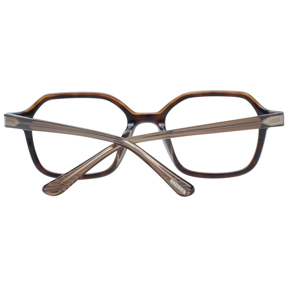 Lozza Brown Unisex Optical Frames – Rectangle Full-Rim, 50mm