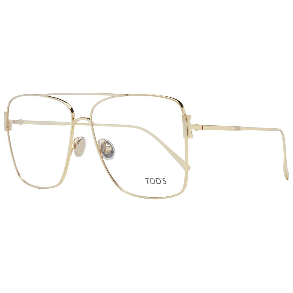 Tod's Gold Women’s Optical Glasses – Full-Rim Aviator Frame, 56mm
