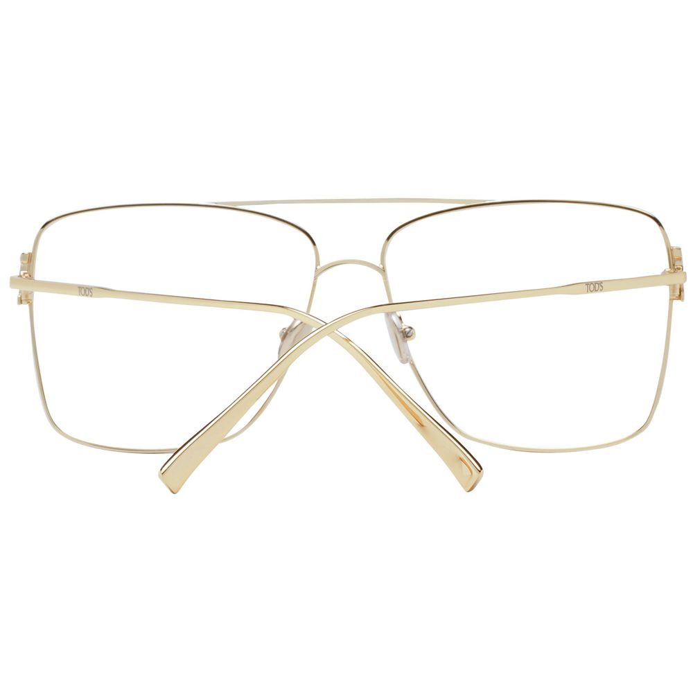 Tod's Gold Women’s Optical Glasses – Full-Rim Aviator Frame, 56mm