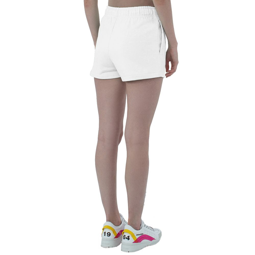 Comme des Fuckdown White Cotton Shorts