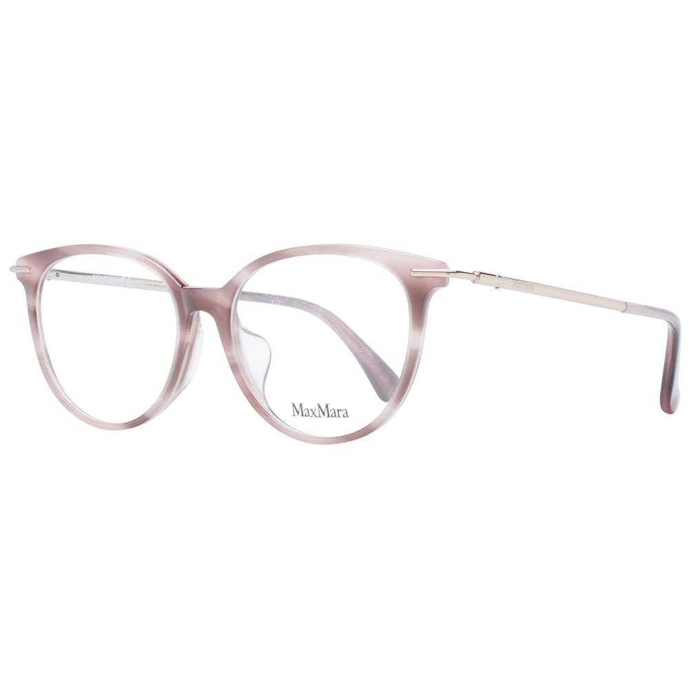 Max Mara Women’s Optical Frames – Pink Round Design, 53mm