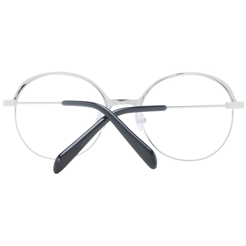 Emilio Pucci Women’s Optical Frames – Black Round Design, 51mm