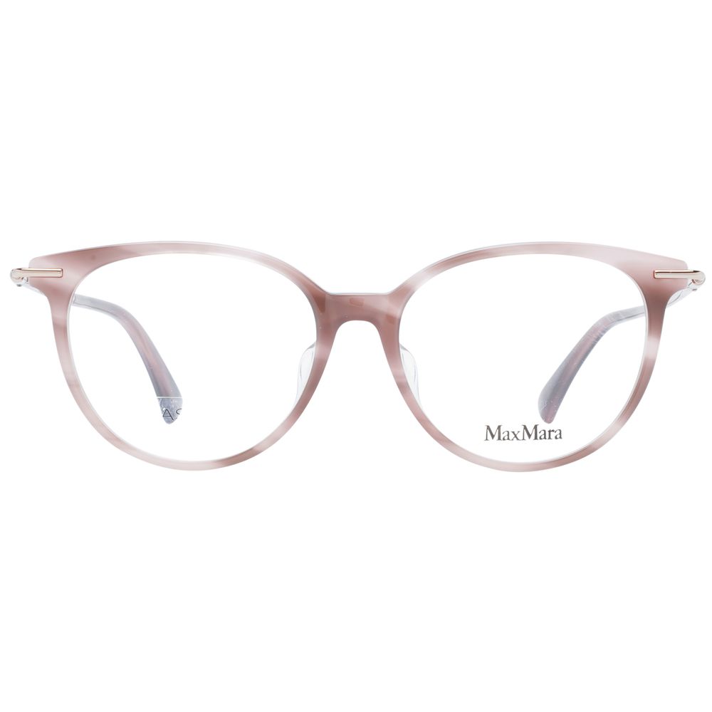 Max Mara Women’s Optical Frames – Pink Round Design, 53mm