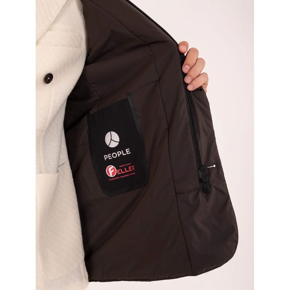 People Of Shibuya Brown Polyester Padded Jacket