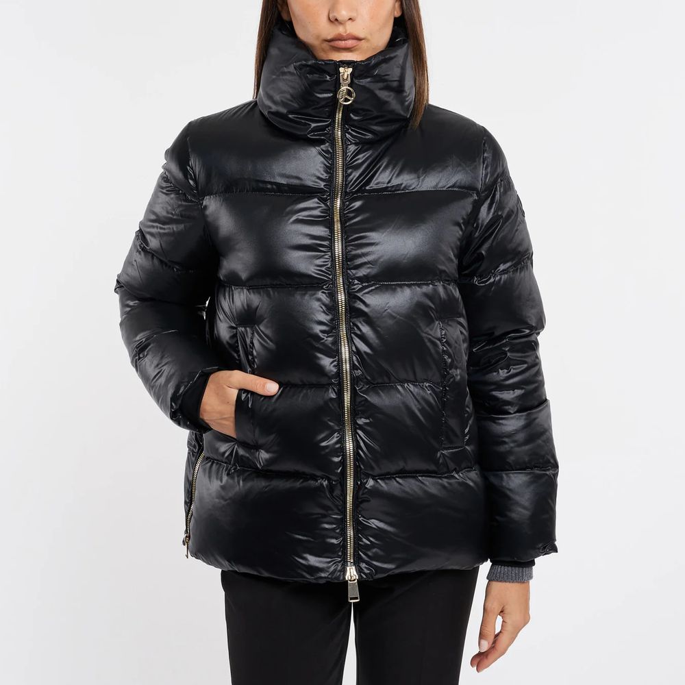 - Black Polyester Jackets & Coat